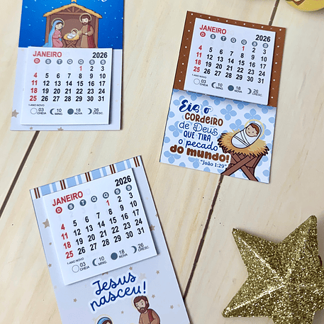 Arquivo Natal Calendário Imã de Geladeira - Madi 1