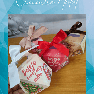 Arquivo Natal Caixa Prisma com Alça - Perfeita Arte