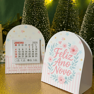 Arquivo Card Calendário Ano Novo 2026 - Ilustracin