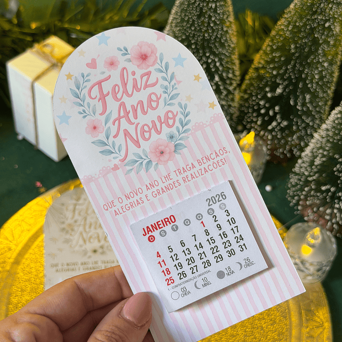 Arquivo Card Calendário Ano Novo 2026 - Ilustracin 11