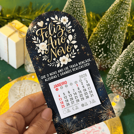 Arquivo Card Calendário Ano Novo 2026 - Ilustracin 14