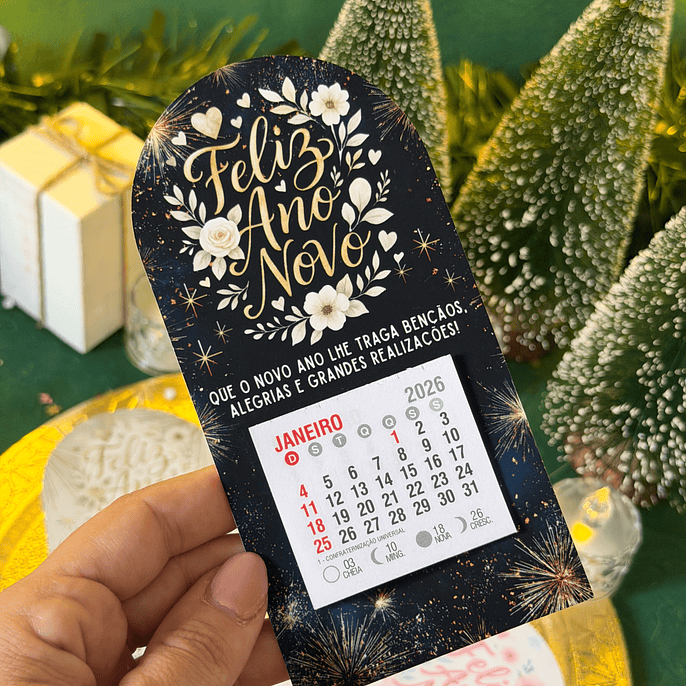 Arquivo Card Calendário Ano Novo 2026 - Ilustracin 14