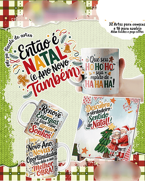 Arquivo Combo Canecas Natal e Ano Novo - Originale