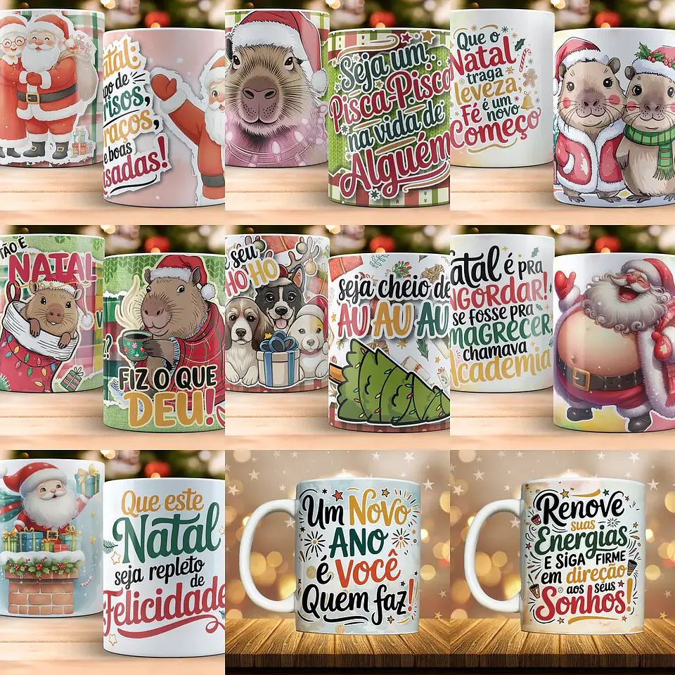 Arquivo Combo Canecas Natal e Ano Novo - Originale 4