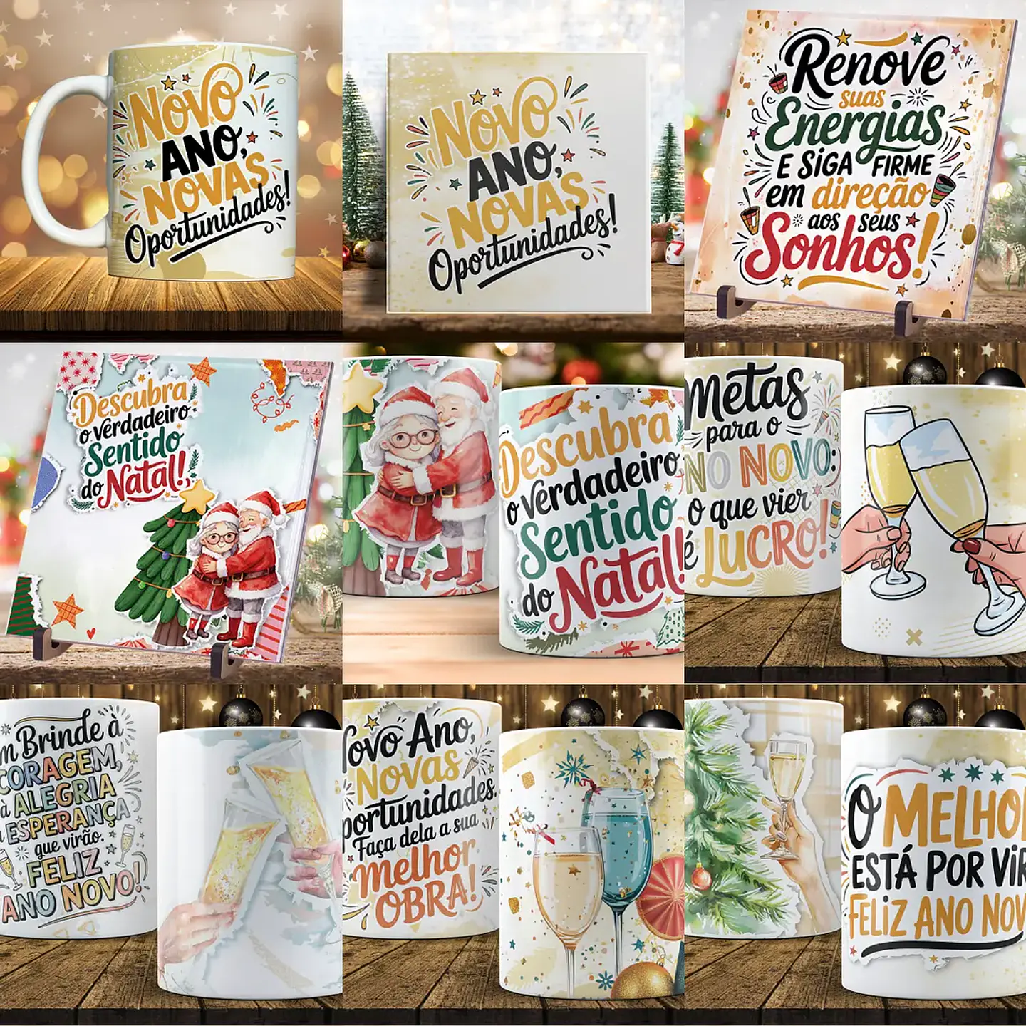 Arquivo Combo Canecas Natal e Ano Novo - Originale 6