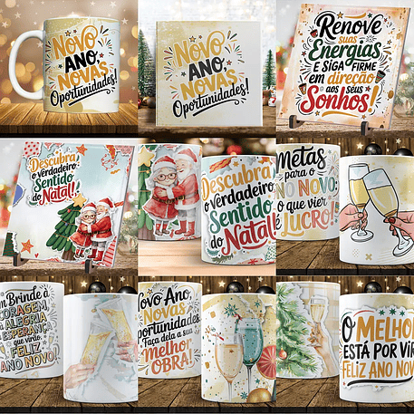 Arquivo Combo Canecas Natal e Ano Novo - Originale 6