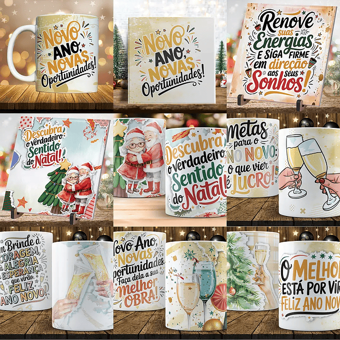 Arquivo Combo Canecas Natal e Ano Novo - Originale 6