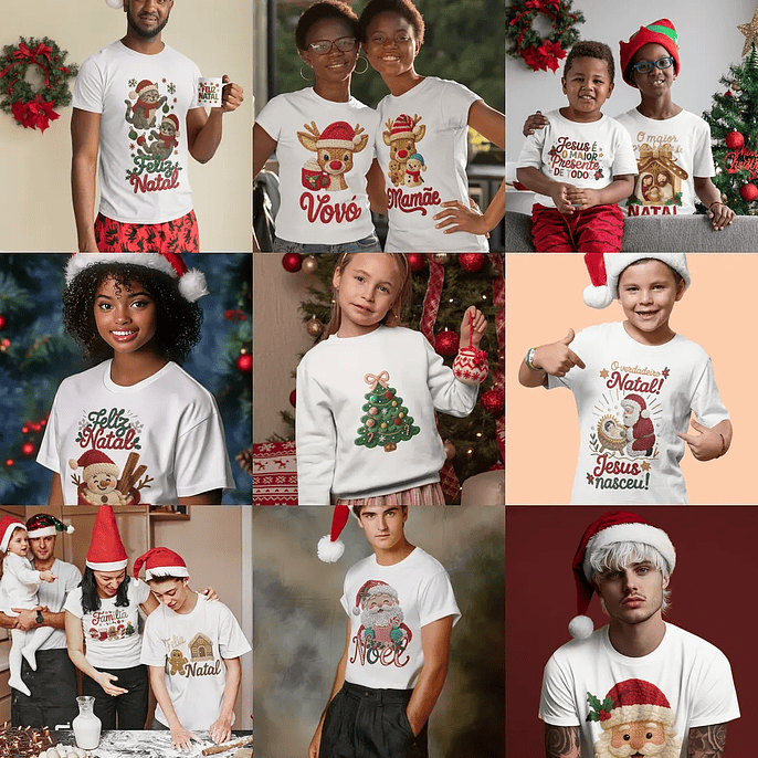 Arquivo Natal Combo Tshirt - Originale 2