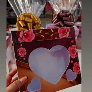 Arquivo Natal Caixa com Visor e Tampa - Diy Presentes