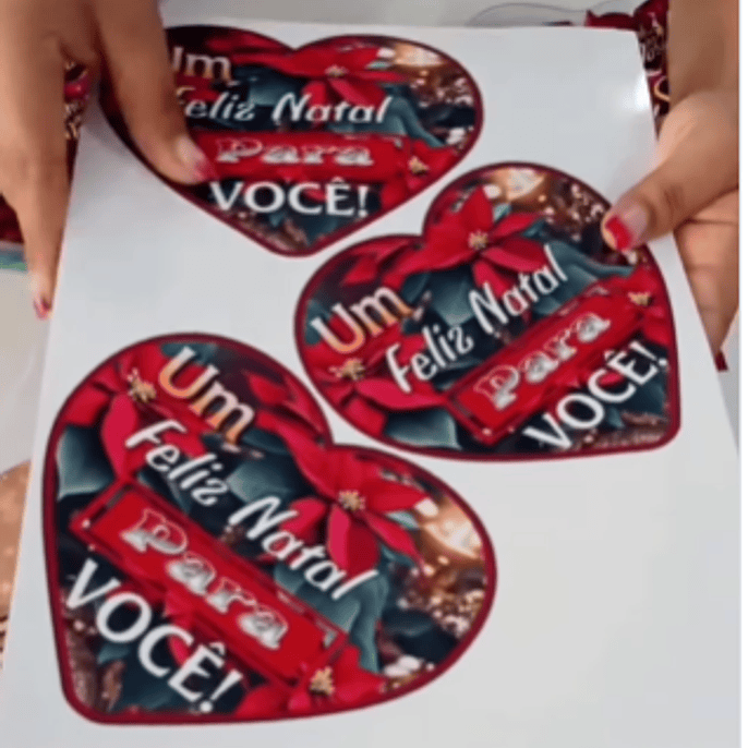 Arquivo Natal Coração Acetato - Diy Presentes 1