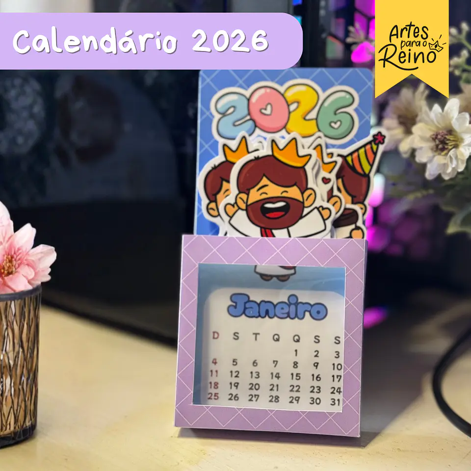 Arquivo Calendário com Jesus 2026 - Artes para o Reino 1