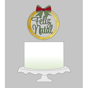 Arquivo Feliz Natal Topo de Bolo