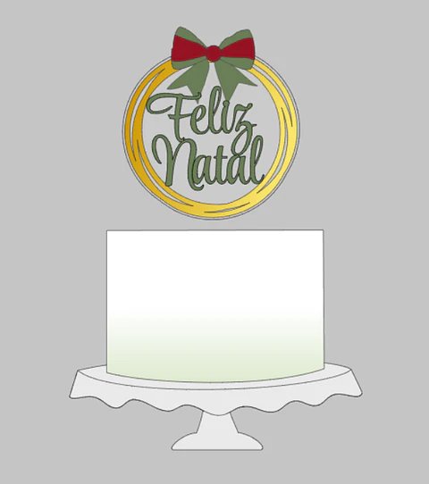 Arquivo Feliz Natal Topo de Bolo
