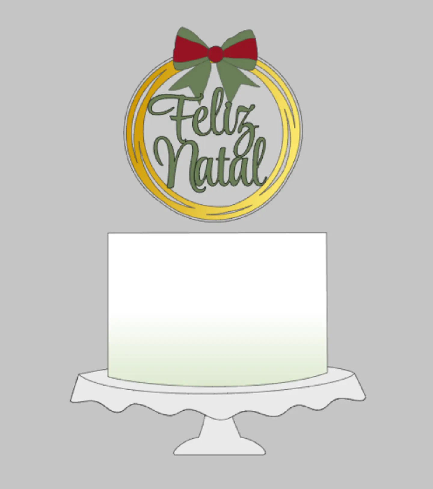 Arquivo Feliz Natal Topo de Bolo 1