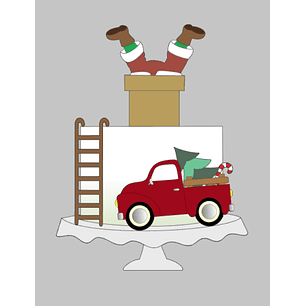 Arquivo Natal Topo de Bolo Noel na Chamine