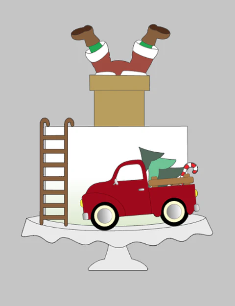 Arquivo Natal Topo de Bolo Noel na Chamine