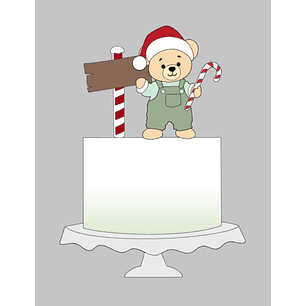 Arquivo Natal Topo de Bolo Ursinho