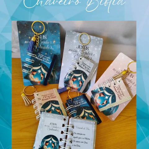 Arquivo Natal Chaveiro Bíblia - Perfeita Arte