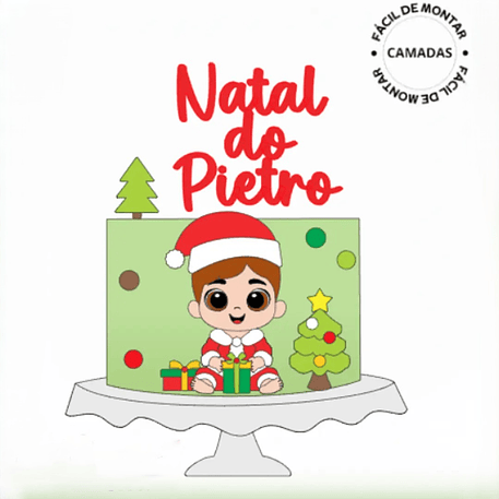 Arquivo Natal Topo de Bolo Bebê Noel 1
