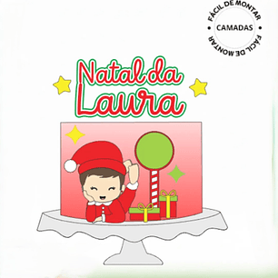 Arquivo Natal Topo de Bolo Bebê Presentes