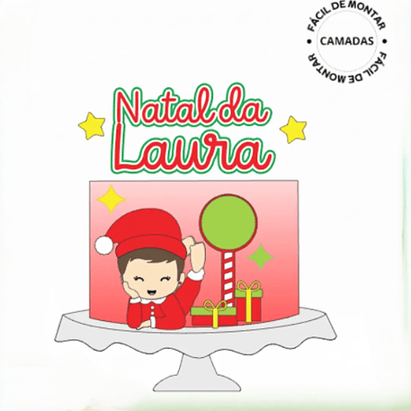 Arquivo Natal Topo de Bolo Bebê Presentes 1