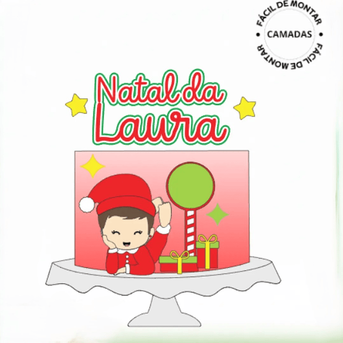Arquivo Natal Topo de Bolo Bebê Presentes 1