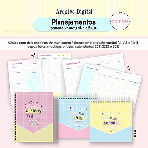 Arquivo Combo Controle Diário Semanal e Mensal  - ESTUDIO G19