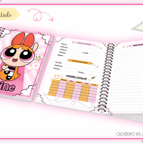 Arquivo Encadernação Kit Escolar Florzinha - LINA CRIATIVA 2