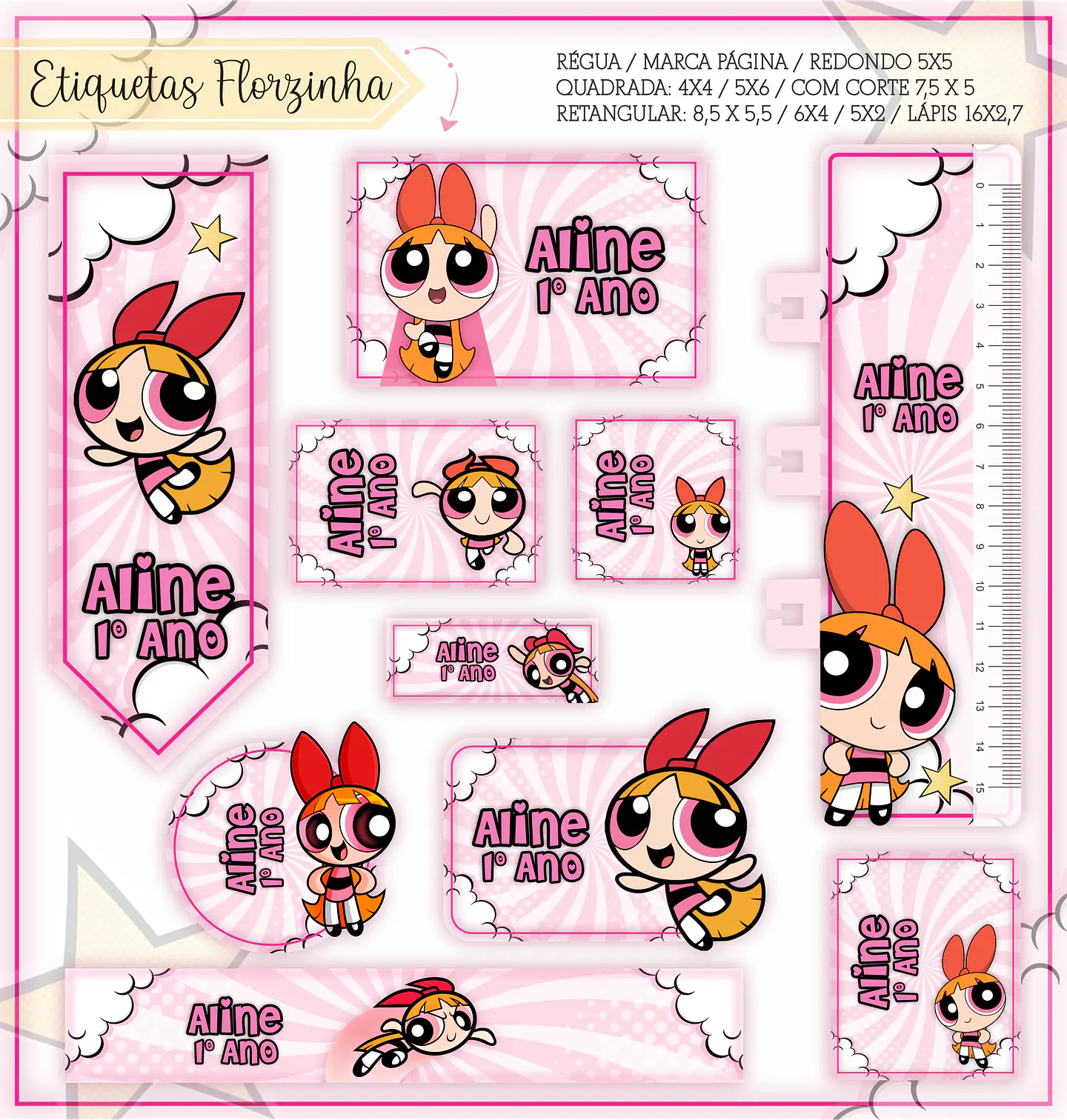 Arquivo Encadernação Kit Escolar Florzinha - LINA CRIATIVA 6