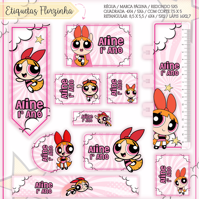 Arquivo Encadernação Kit Escolar Florzinha - LINA CRIATIVA 6