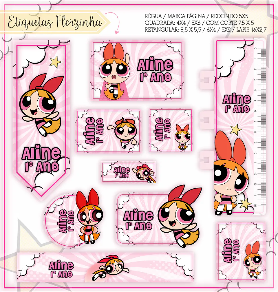 Arquivo Encadernação Kit Escolar Florzinha - LINA CRIATIVA 6