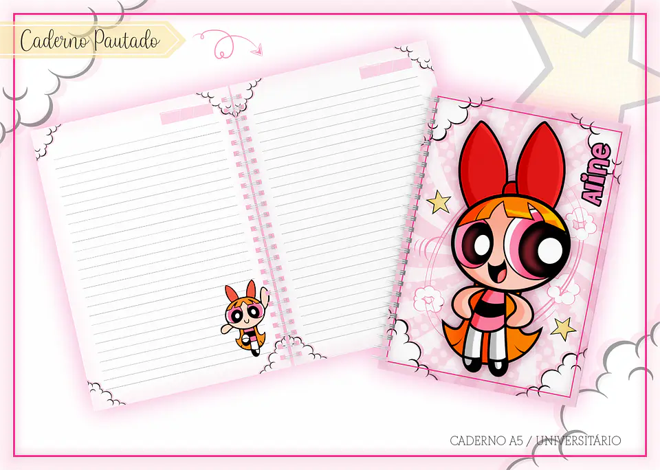 Arquivo Encadernação Kit Escolar Florzinha - LINA CRIATIVA 7