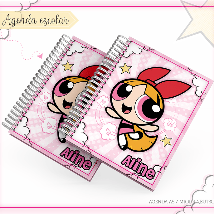 Arquivo Encadernação Kit Escolar Florzinha - LINA CRIATIVA 1