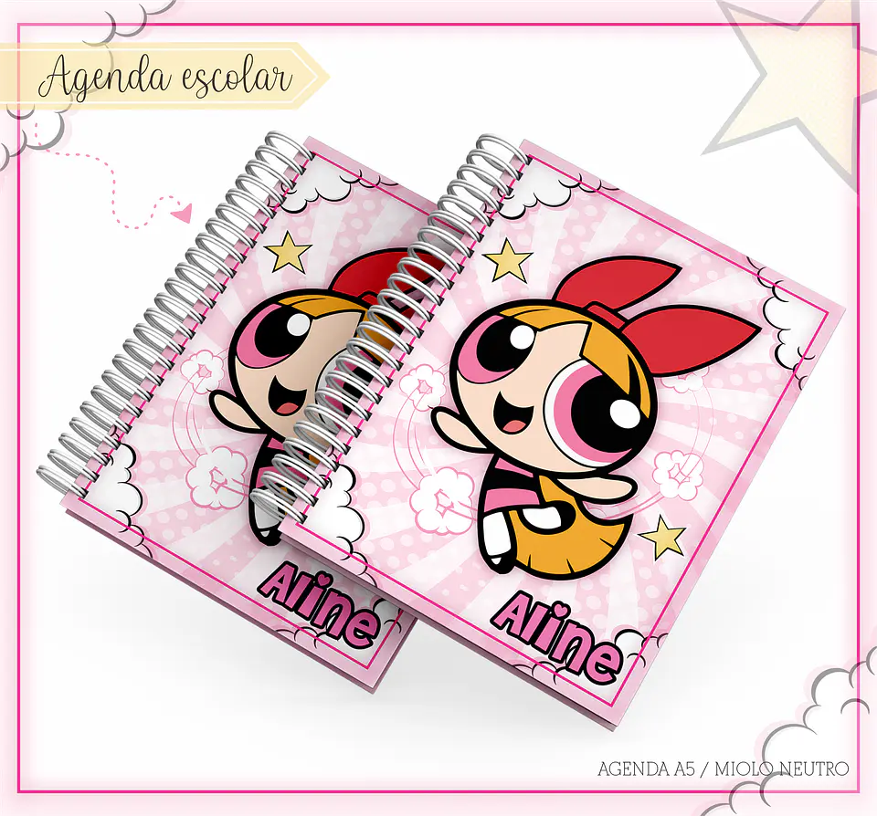 Arquivo Encadernação Kit Escolar Florzinha - LINA CRIATIVA 1