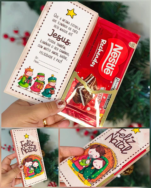 Arquivo Natal Barra de Chocolate Jesus