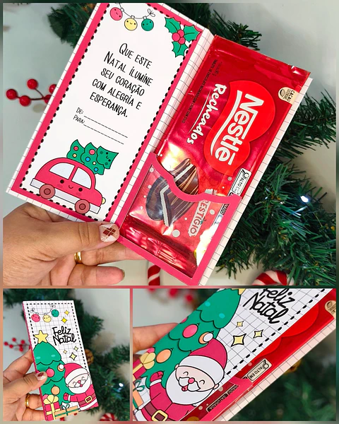 Arquivo Natal Barra de Chocolate 