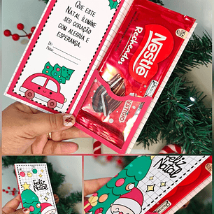 Arquivo Natal Barra de Chocolate 