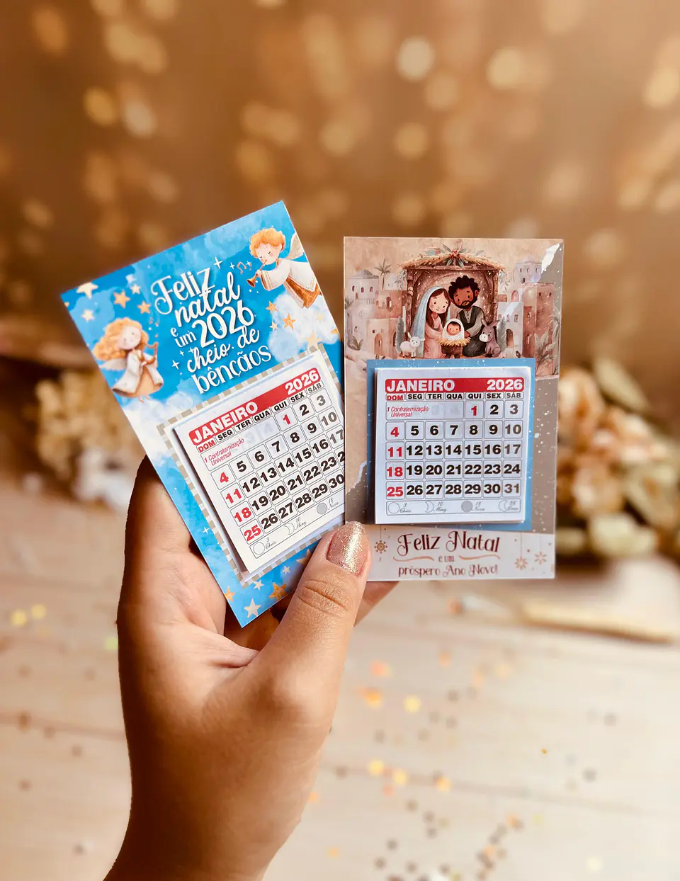 Arquivo Natal Cristão Card Calendário 1
