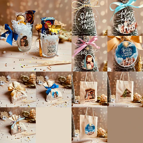 Arquivo Natal Cristão Combo DTF