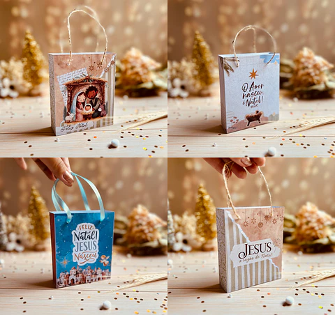 Arquivo Natal Cristão Mini Sacolinha