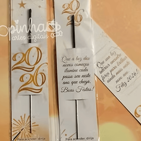 Arquivo Ano Novo Card Vela Chuva de Estrelinhas 1