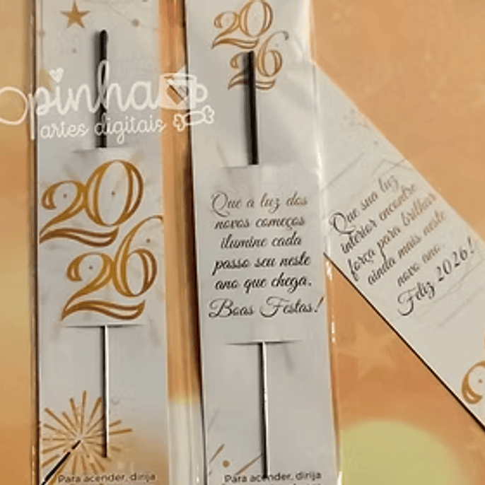 Arquivo Ano Novo Card Vela Chuva de Estrelinhas 1