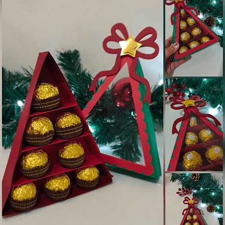 Arquivo Natal Árvore Triangulo para Brigadeiro 1