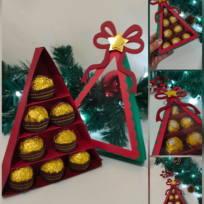 Arquivo Natal Árvore Triangulo para Brigadeiro 1