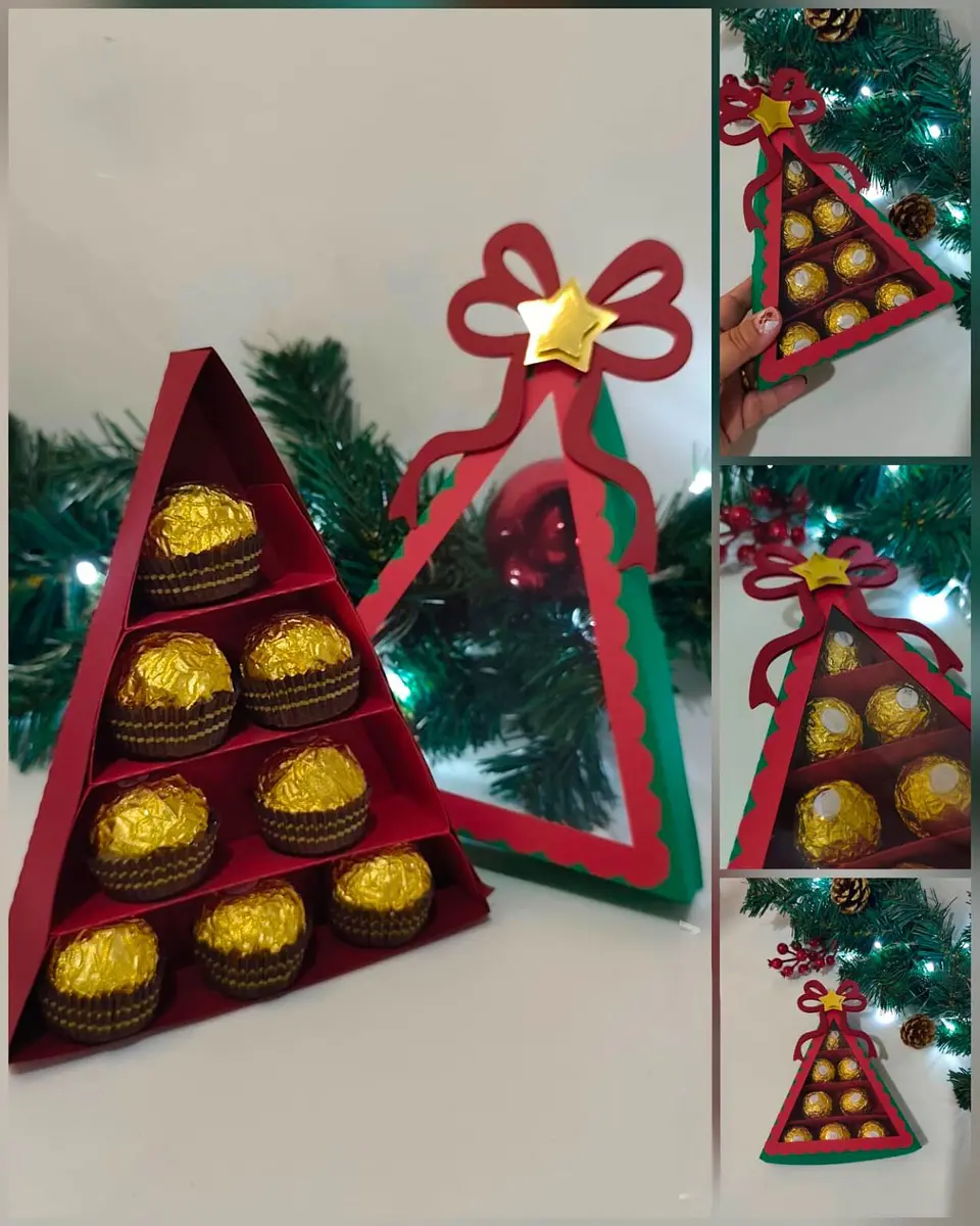 Arquivo Natal Árvore Triangulo para Brigadeiro 1