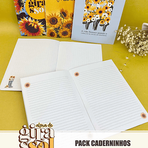 Arquivo Pack Caderninhos Alma de Girassol - Tita