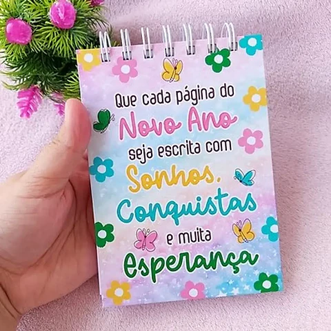 Arquivo Ano Novo Capa Bloquinho Colorido - DHAMA
