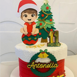 Arquivo Natal Topo de Bolo Menina