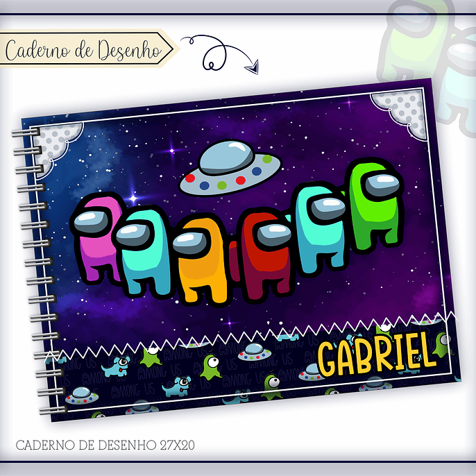 Arquivo Combo Escolar Among us - LINA 7