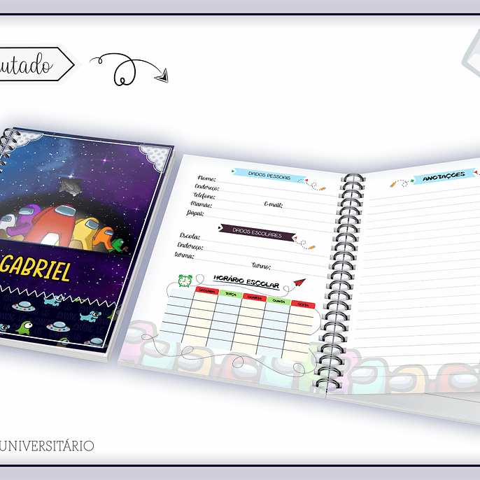 Arquivo Combo Escolar Among us - LINA 10